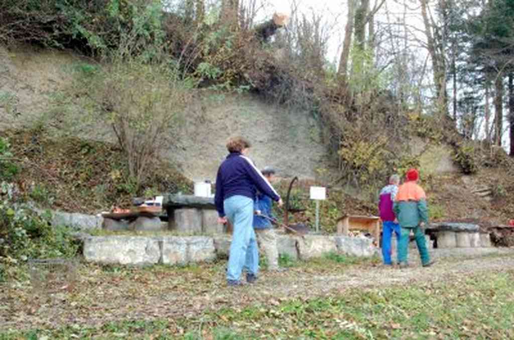 Barfussweg Einsatz