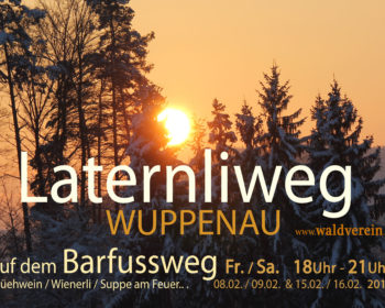 Flyer Barfussweg Laternliweg 2019 Frontseite